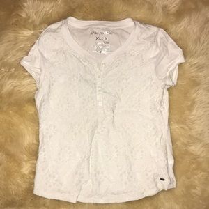 Lace cotton tee